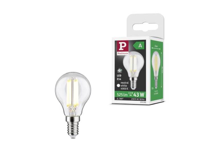 Paulmann LED Efficient-Line Tropfen E14 525lm 2,5W 4000K klar