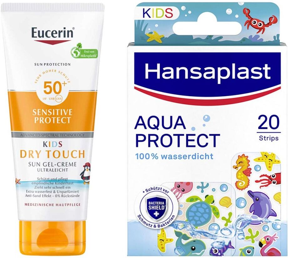 Eucerin Sun Kids Gel-creme Lsf 50+ & Hansaplast Kinderpflaster