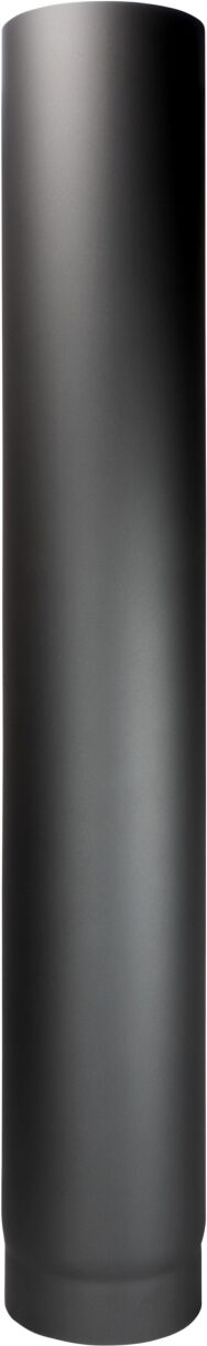 Tuyau d'échappement Bertrams 05RL1000-130 1000 mm, Ø 130 x 2 mm, cylindrique, noir