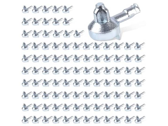 100pcs Chevilles de Support d'Étagère de Rechange pour La Pièce IKEA Shelf Pegs en Alliage Zinc pour Étagères Armoires Bibliothèques Pièces Détachées pour 131372 Bibliothèque Billy