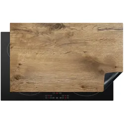 HERDABDECKPLATTE Holz - Braun - Holzoptik Induktionsmatte 83x51 cm