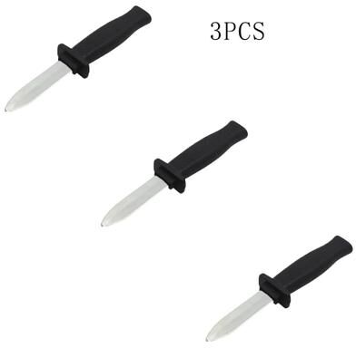 Uplifted Finds Halloween Plastic Retractable Knife Prop Safe Fake Trick Toy 3 Pcs