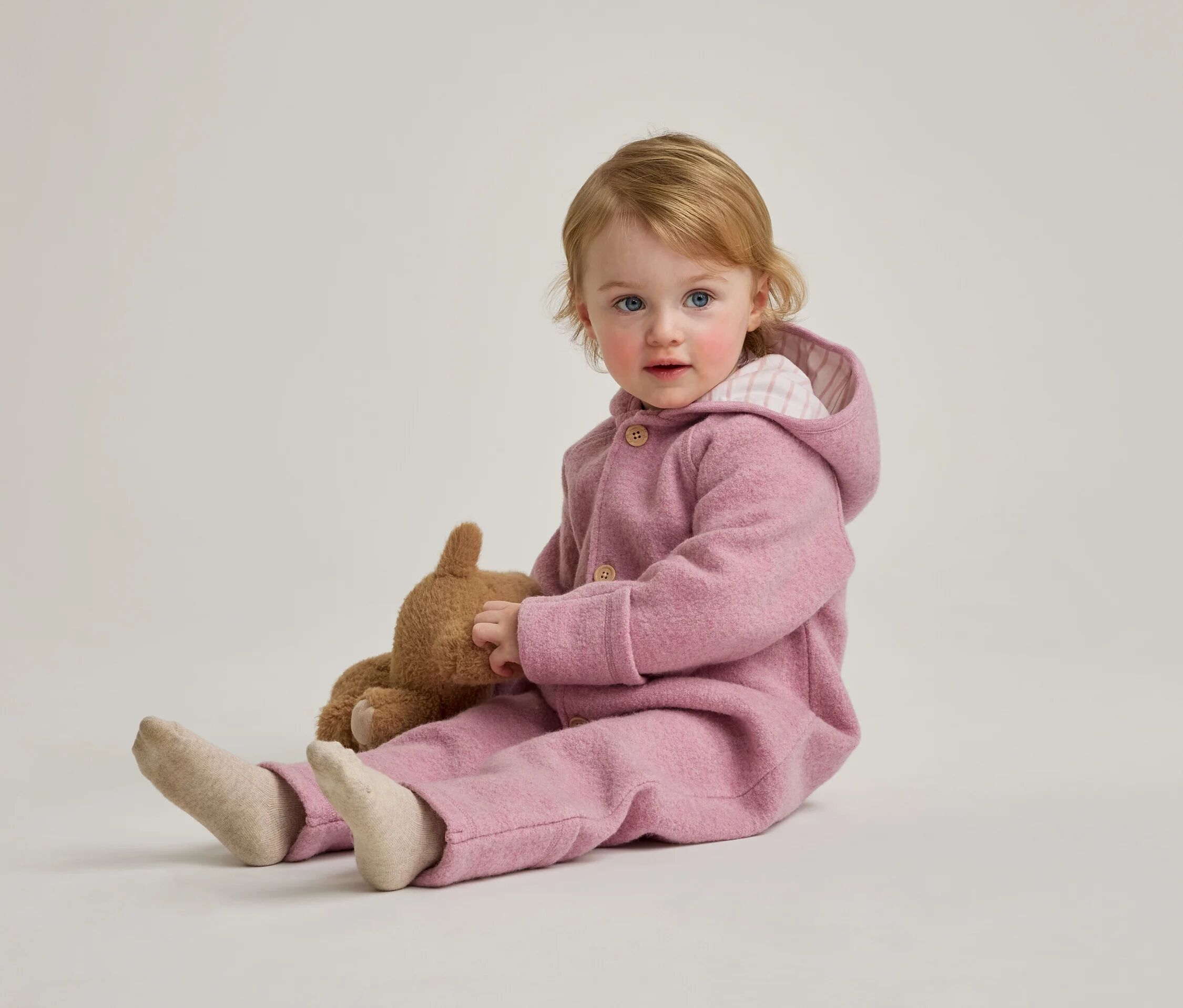 Tchibo - Baby-Walkoverall mit Wolle - Baby - Gr. 98/104 - weiss