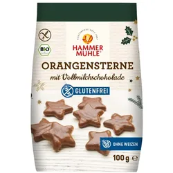 Orangensterne - VM-Schokolade glutenfrei 100g