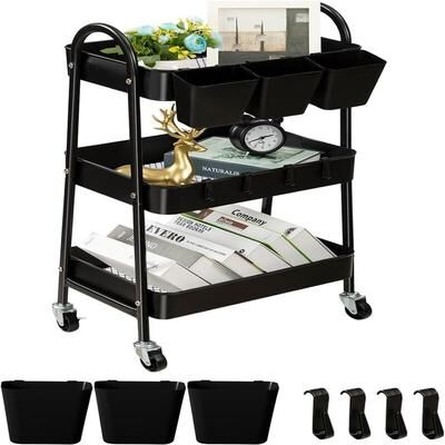 No "3-Tier Rolling Cart - 12.3""D x 16.1""W x 31.1""H"