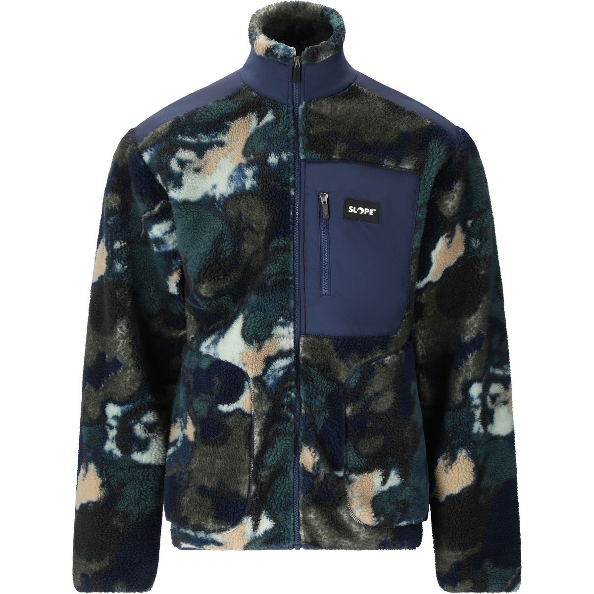 Slope Kendor M AOP Teddy Fleece Jacket grape leaf (3256) M SL264027-3256-M