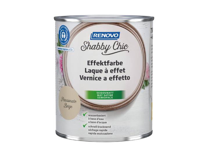 Renovo Shabby Chic Effektfarbe Braun 750 ml
