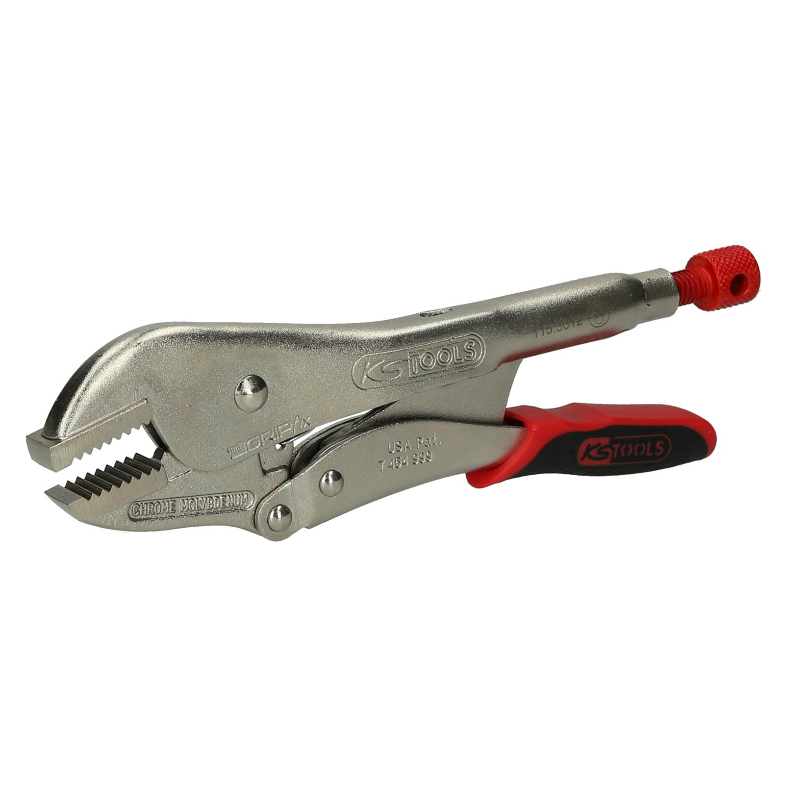 KS Tools Gripzange mit Easy-Release, gerade Backen (250 mm) (115.3012)