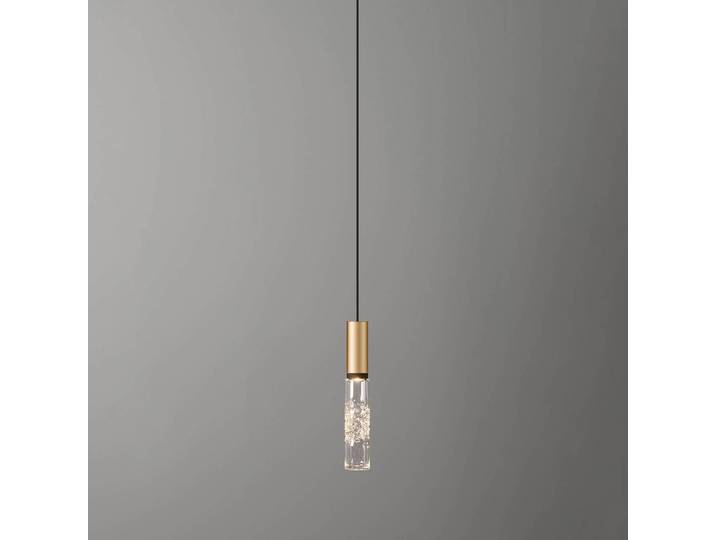 OLEV Designer Hängeleuchte Beam Stick Glass, messing / gold, für Wohn- / Esszimmer, Glas, Design