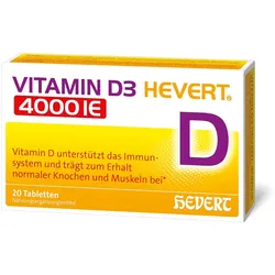 VITAMIN D3 HEVERT 4000 I.E. Tabletten 20 St