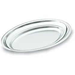 LACOR ovale Schale poliert oval satinierter Stahl 18/10 50x31 cm 62850