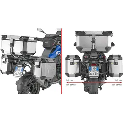 Givi, Motorradgepäck, Support de valise latérale en tube d"acier spécifique PL CAM
