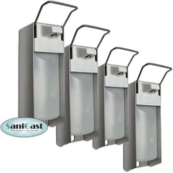 BodyProducts 4 Seifenspender Alu 500 ml Euronorm - kurzer Hebel - Leerflasche