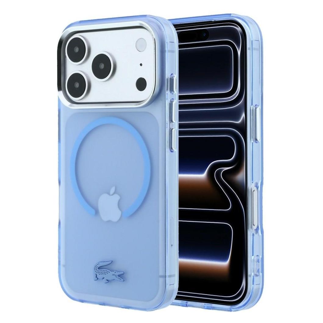 Lacoste Case IML Frosted MagSafe for iPhone 18 Pro / 17 Pro blue (Apple iPhone 17 Pro, Apple iPhone 18 Pro) (76208756)