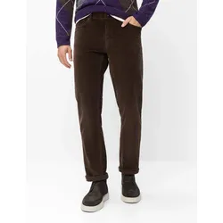 Brax Herren Cordhose Style COOPER CHOCOLATE, dunkelbraun, Gr. 30/30