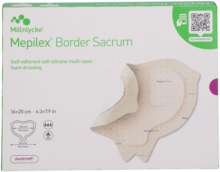 Mepilex Border Sacrum Schaumverb.16x20 Cm Steril