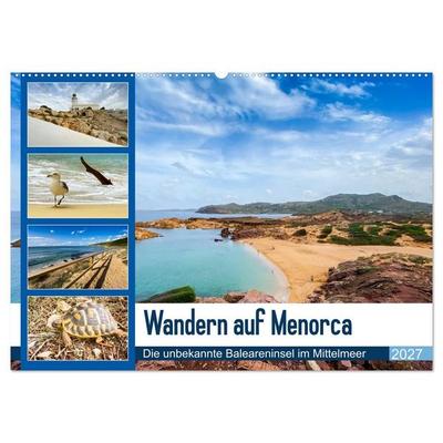 Wandern auf Menorca (Wandkalender 2027 DIN A2 quer), CALVENDO Monatskalender
