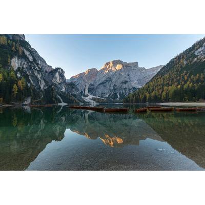 Fototapete PAPERMOON "See am Berg", bunt, B:3m L:2,23m, Vlies, Tapeten