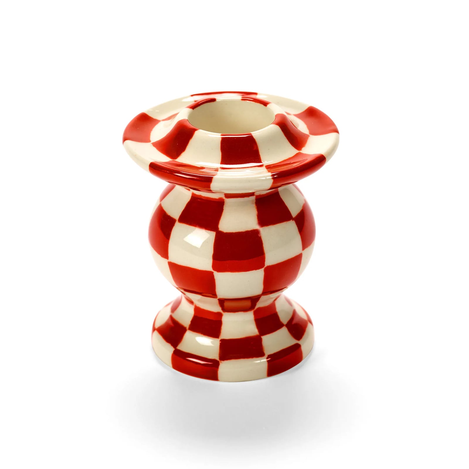 Serax Les Objets Mouleversants N°2 kaarsenhouder Red-white