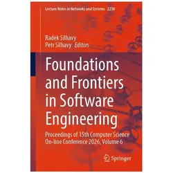 Foundations and Frontiers in Software Engineering, Fachbücher von Radek Silhavy, Petr Silhavy