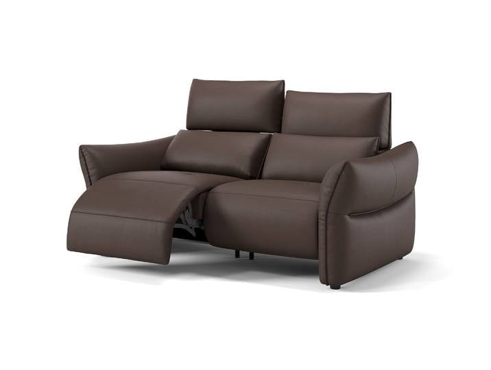 Leder Relaxsofa PERUGIA 2-Sitzer Designsofa Couchgarnitur
