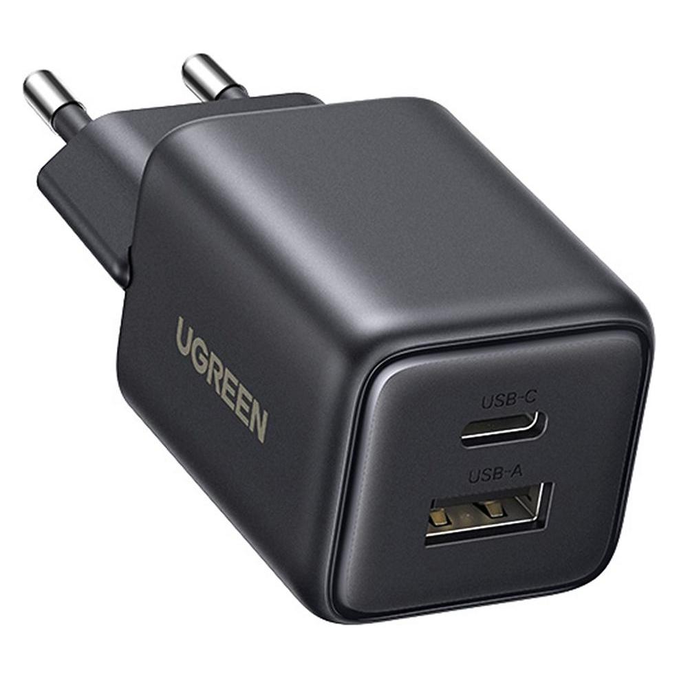 Ugreen - Wall Charger X514 (65737) - Type-C, USB, GaN, Fast Charger, 20W - Black (20 W) (65737)
