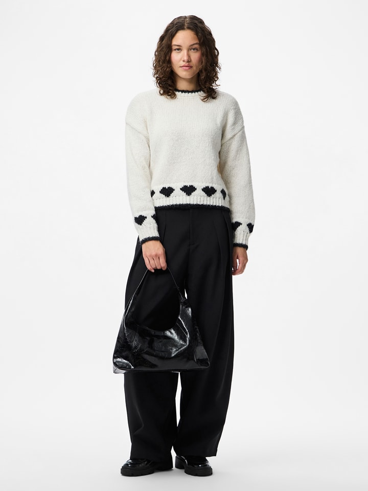 Pieces Pullover in Creme - S