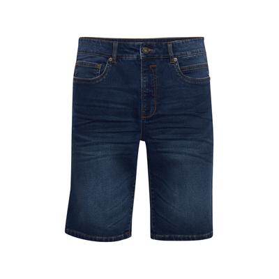 Jeansshorts SOLID "Jeansshorts SDBrent", Herren, Gr. M, N-Gr, blau (dunkelblau denim), Obermaterial: 80% Baumwolle CO. 18% Polyester PES. 2% Elasthan EL., Jeans Jeansshorts
