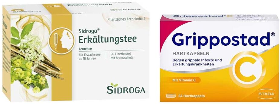 Sidroga Erkältungstee + Grippostad C Hartkapseln