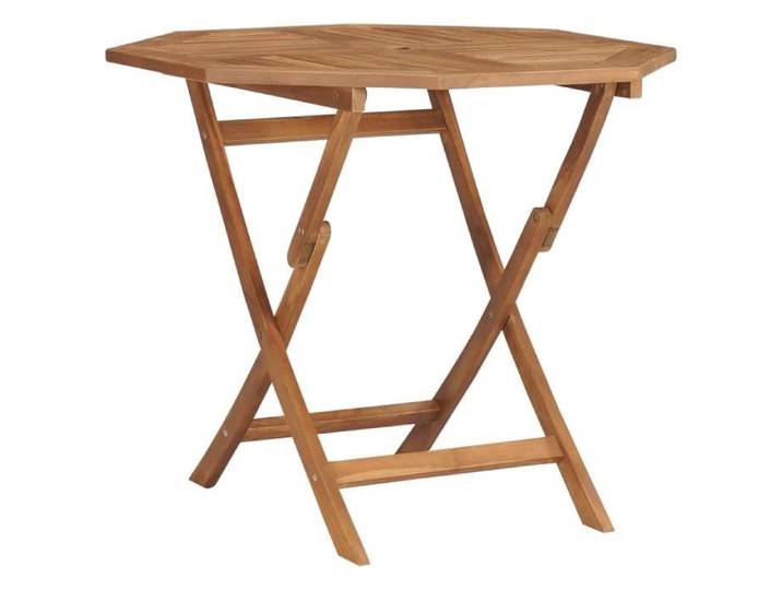 Table Pliable - FAMIROSA - 85x85x76 cm - Bois de Teck - 4 Personnes - Extérieur
