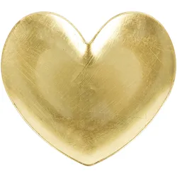 Tablett HEART gold (LBH 18x20x2 cm) - LBH 18x20x2 cm
