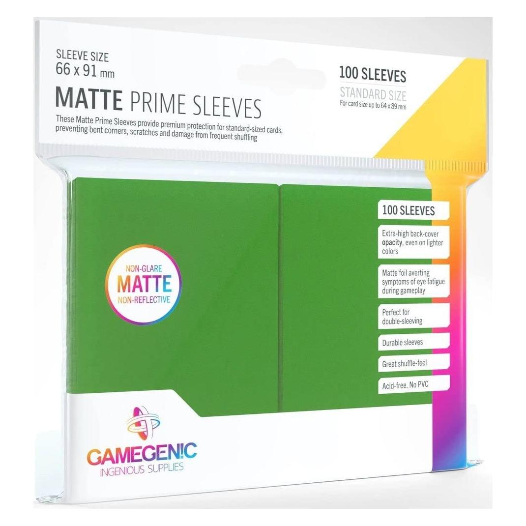 Gamegenic GGS10031 - Matte Prime Hüllen, grün (100 Hüllen) (02450)