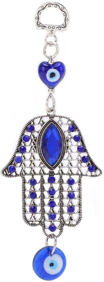 Cosensi Boze Oog Ornament - Retro Geluksamulet van Legering en Glas voor Decoratie en Bescherming