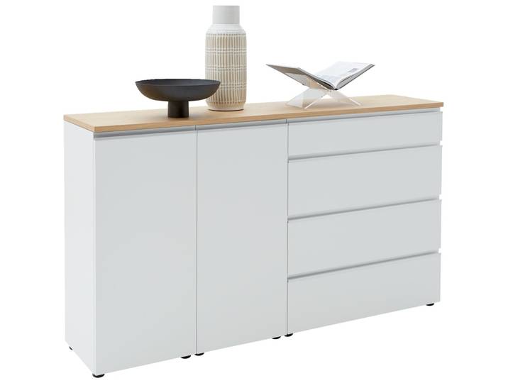 Dieter Knoll Sideboard LENDINA, Weiß, Holzfurnier