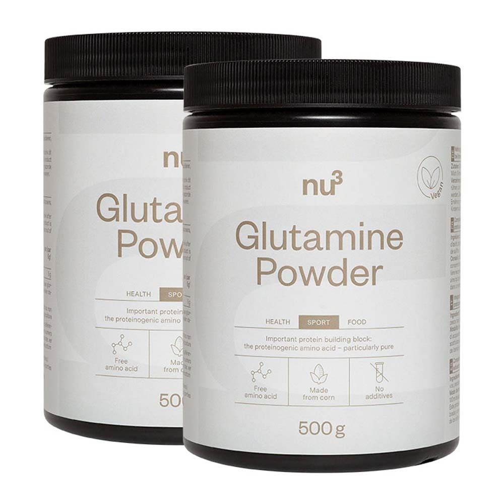 nu3 L-Glutamine, Pulver 2x500 g