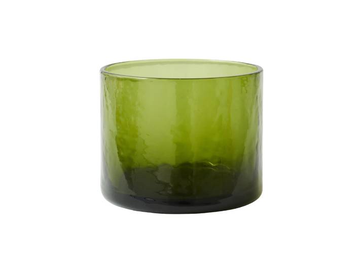 HK LIVING - Verre Tube - Vert - Verre texturé