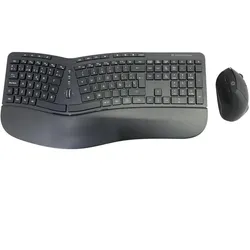 Conceptronic ORAZIO ERGO Kabelloses Set aus ergonomischer Tastatur und vertikaler Maus, spanisch