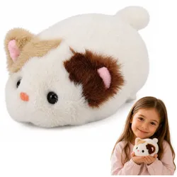 Plüschkätzchen, Maskottchen, Kuscheltier, weich, klein, weiß, 16 cm