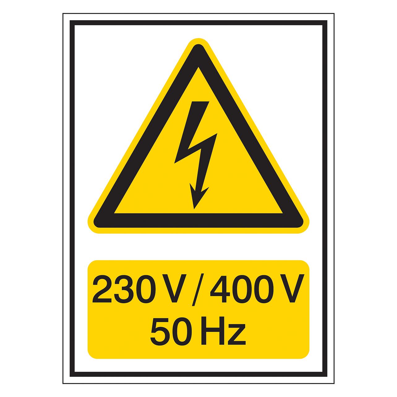 Brady KOMBI 12 148X210MM SA POLYESTER B7541, Warnschilder für die Spannungskennzeichnung (251621)