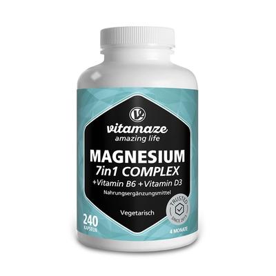 Magnesium 7In1 Komplex+B6+D3 Kapseln 240 St