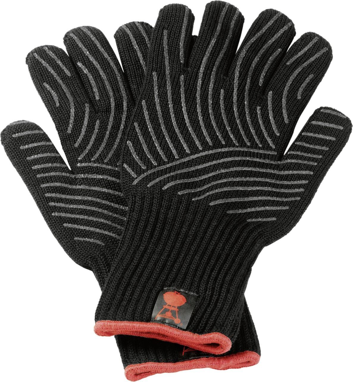 Weber Grillhandschuh Kevlar-Set schwarz ,Größe S/M, mit Silikonnoppen