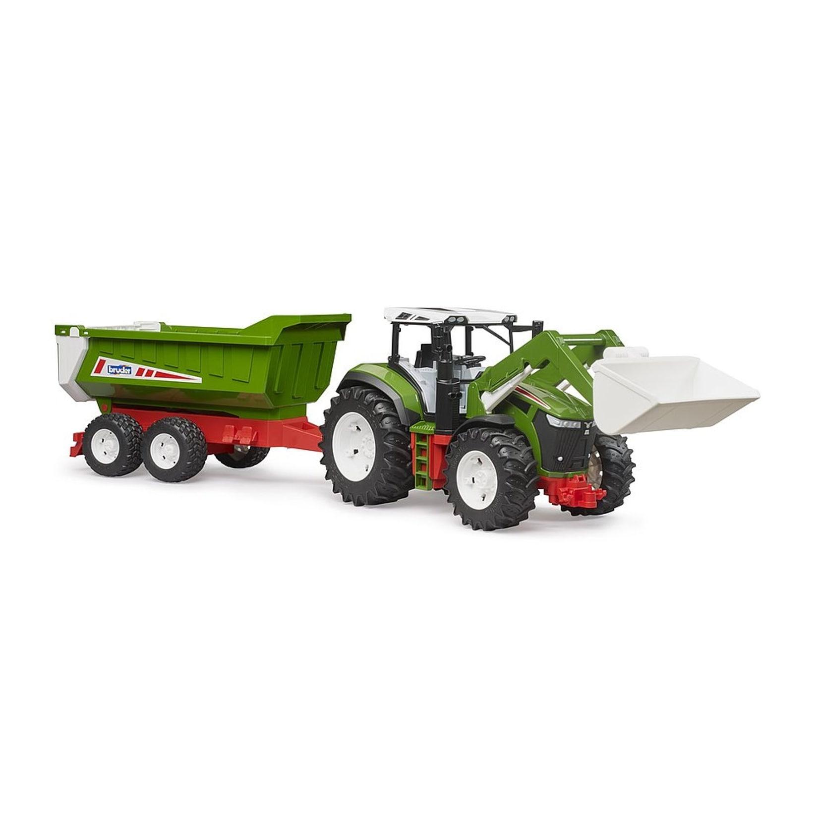 Bruder Bruder 03452 ROADMAX Traktor mit Frontlader und Kippanhänger