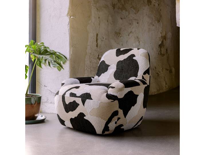 Sessel LUNDY mit optionaler Drehfunktion Multicolor Strukturstoff Spela Keine Funktion 88 x 74 x 80cm