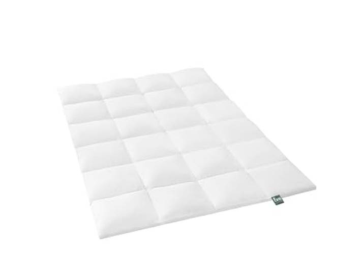 Frankenstolz Fan Feder/Daunen Kopfkissen Canada-Biobasiert, Größe 80x80 cm, Liegekomfort medium