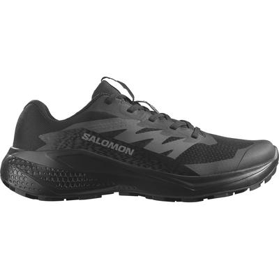 Laufschuh SALOMON "ALPHAGLIDE W", Damen, Gr. 38,5, schwarz (schwarz, asphalt, schwarz), Synthetik, Textil, Schuhe Laufschuh, für mehr Grip