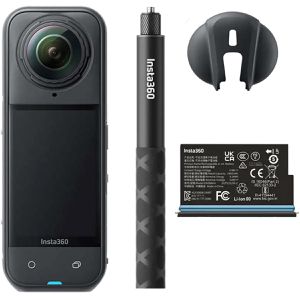 Insta360 X5 Starter Bundle Action-Cam, wasserdicht bis 15m, 8K/30fps, 72MP, 360° Ultraweitwinkel