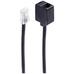 Shiverpeaks Western Verlängerungskabel [1x RJ45-Stecker 8p8c - 1x RJ45-Buchse 8p8c] 6 m Schwarz BS70226-8/8