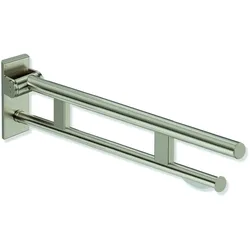 HEWI Stützklappgriff Duo Design A, Edelstahl PVD, 750 mm, HEWI Farbe WR