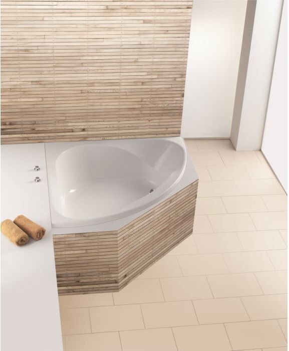Hoesch Spectra Eck Badewanne 3653.010 140 x 140 cm, weiss, Einbauversion