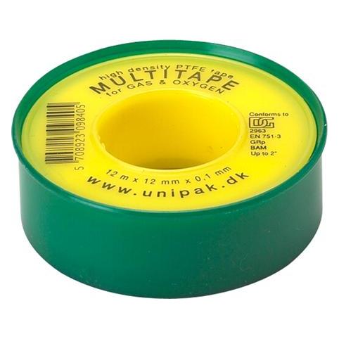 Unipak Gevindtape f/gas 12mm - Multitape Ptfe D6-2963 (12 mm) (1000600)